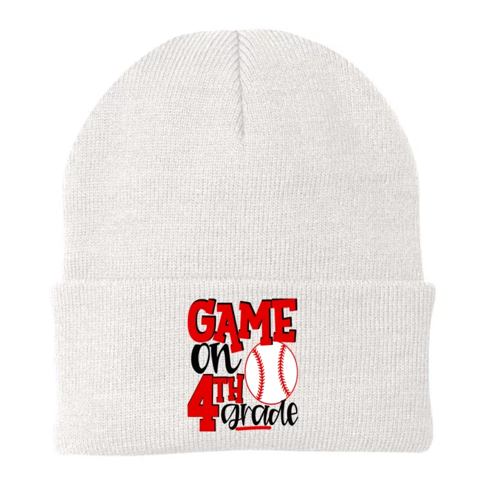 4th Grade Baseball Player Boy 1st Day Of School Knit Cap Winter Beanie