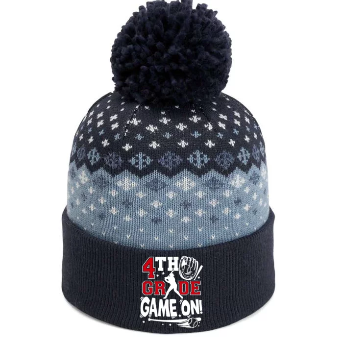 4th Grade Game On First Day Of School Baseball Fourth Grade The Baniff Cuffed Pom Beanie