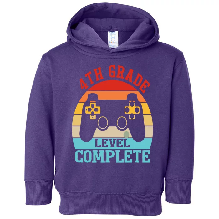 4th Grade Level Complete Last Day Of School Graduation Toddler Hoodie