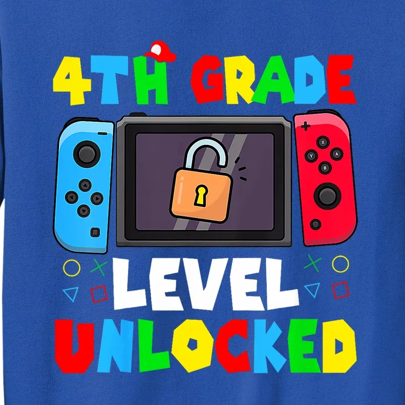 4th Grade Level Unlocked Back To School First Day Gamer Boy Sweatshirt