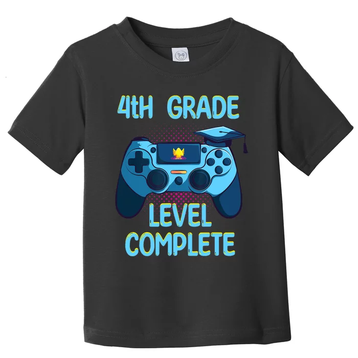 4th Grade Level Complete Last Day Of School funny Graduation Toddler T-Shirt