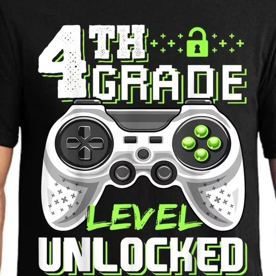 4th Grade Level Unlocked Video Game Back To School Boy Pajama Set