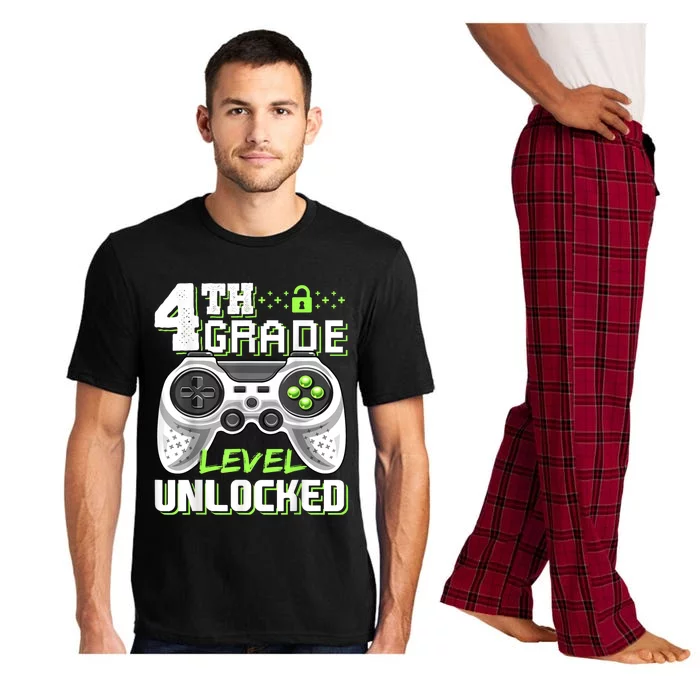 4th Grade Level Unlocked Video Game Back To School Boy Pajama Set