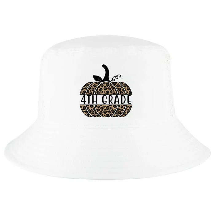 4th Grade Leopard Pumpkin Cool Comfort Performance Bucket Hat