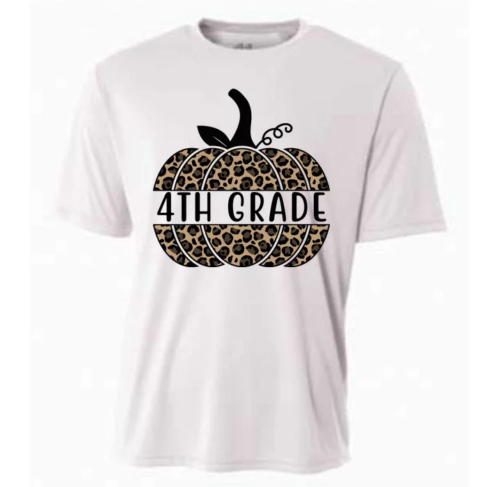 4th Grade Leopard Pumpkin Cooling Performance Crew T-Shirt