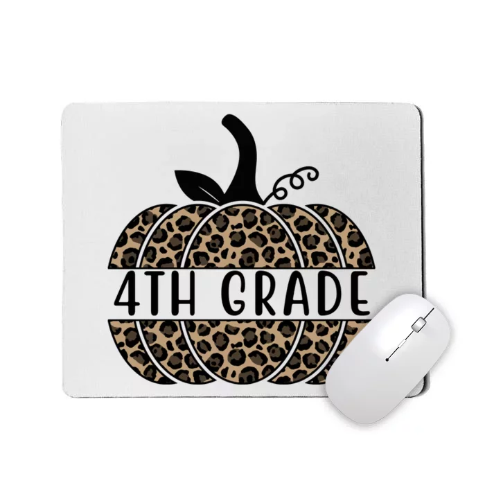 4th Grade Leopard Pumpkin Mousepad