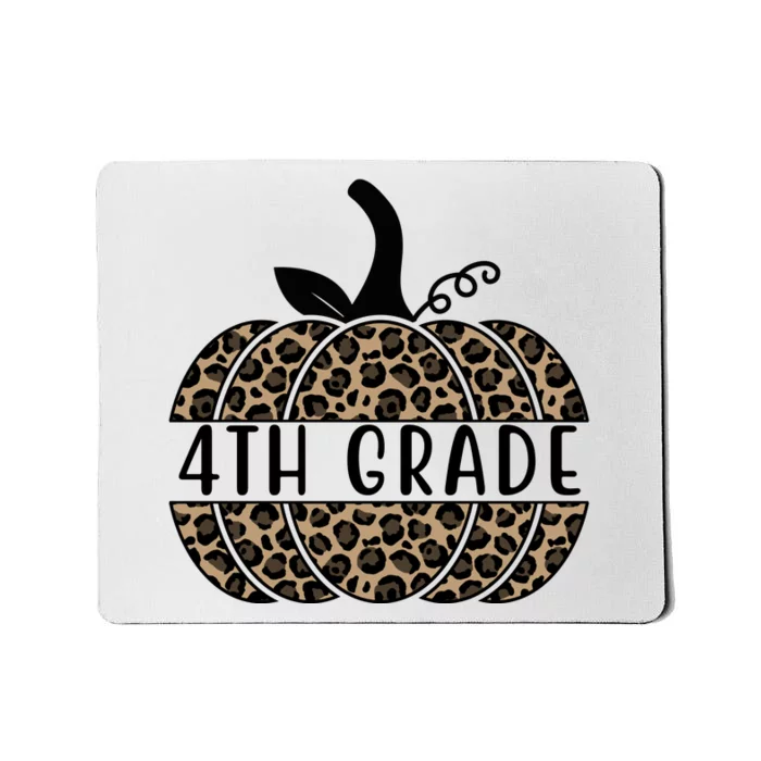 4th Grade Leopard Pumpkin Mousepad