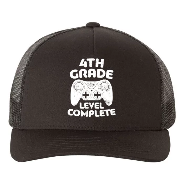 4th Grade Level Complete Video Gamer Graduation Yupoong Adult 5-Panel Trucker Hat