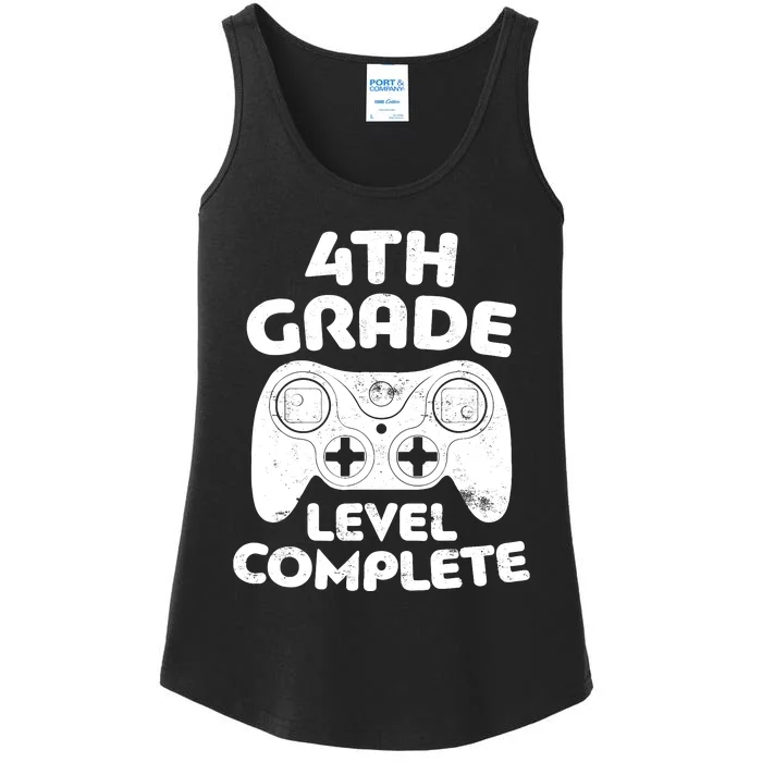 4th Grade Level Complete Video Gamer Graduation Ladies Essential Tank