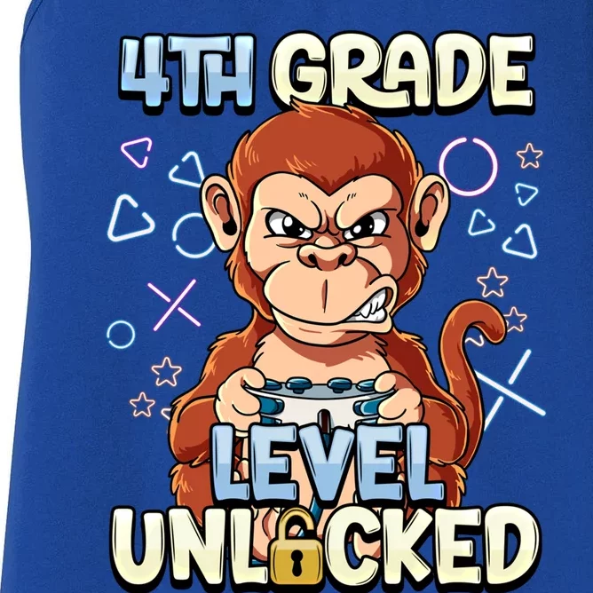 4Th Grade Level Unlocked Great Gift Women's Racerback Tank