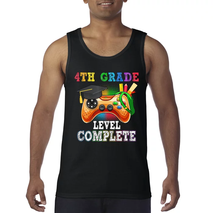 4Th Grade Level Complete Last Day Of School Graduation Tank Top