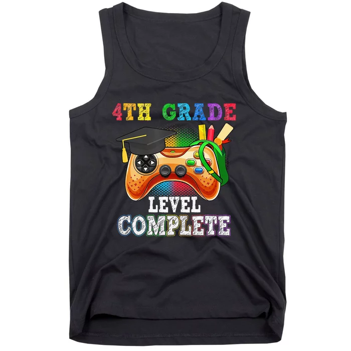 4Th Grade Level Complete Last Day Of School Graduation Tank Top