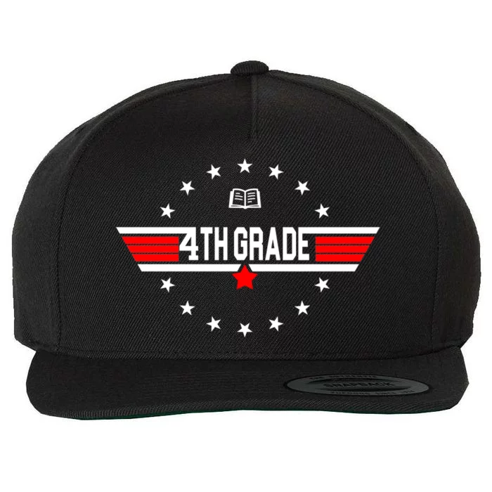 4th Grade Pilot Back To School Wool Snapback Cap