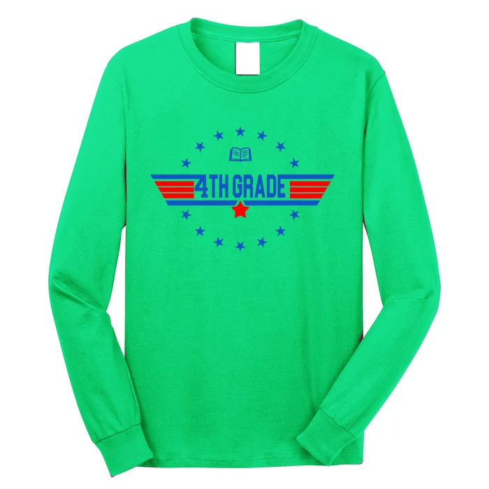 4th Grade Pilot Back To School Long Sleeve Shirt