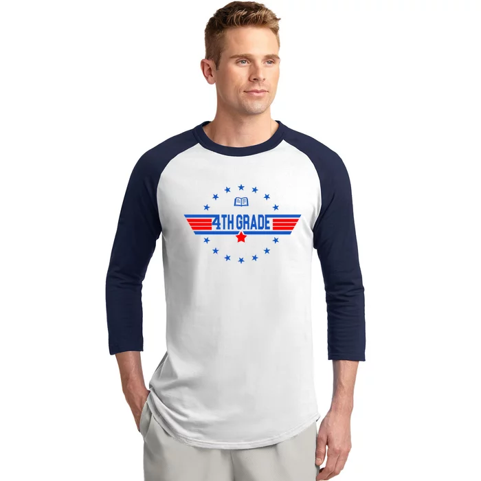 4th Grade Pilot Back To School Baseball Sleeve Shirt