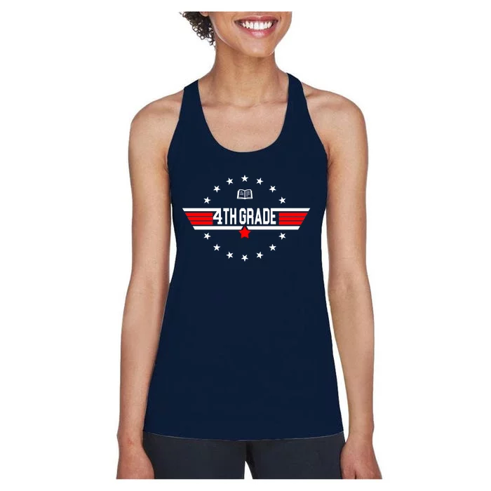 4th Grade Pilot Back To School Women's Racerback Tank