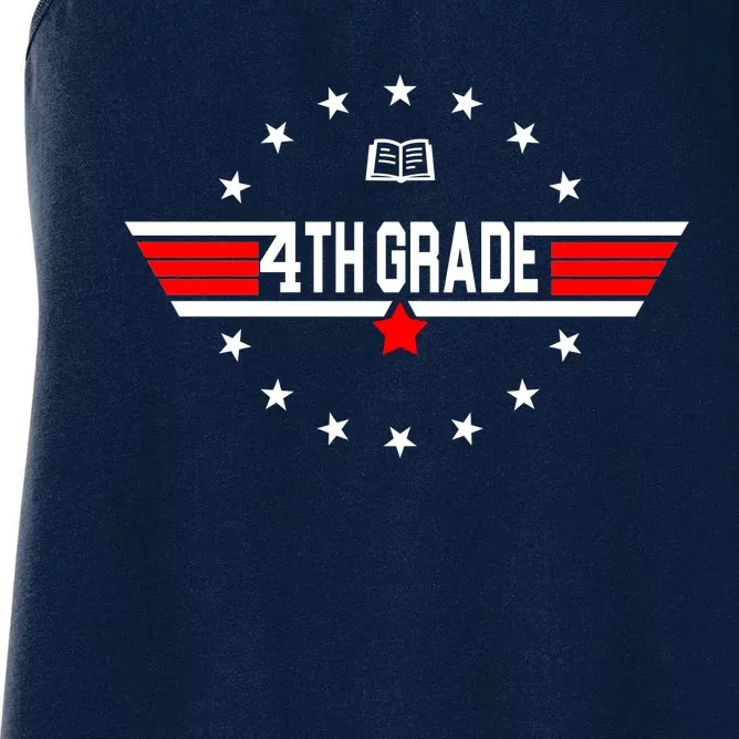 4th Grade Pilot Back To School Women's Racerback Tank