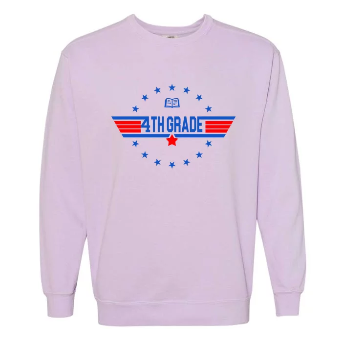 4th Grade Pilot Back To School Garment-Dyed Sweatshirt