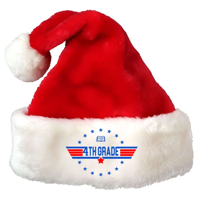 4th Grade Pilot Back To School Premium Christmas Santa Hat