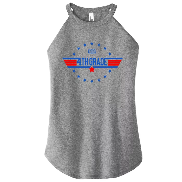 4th Grade Pilot Back To School Women’s Perfect Tri Rocker Tank