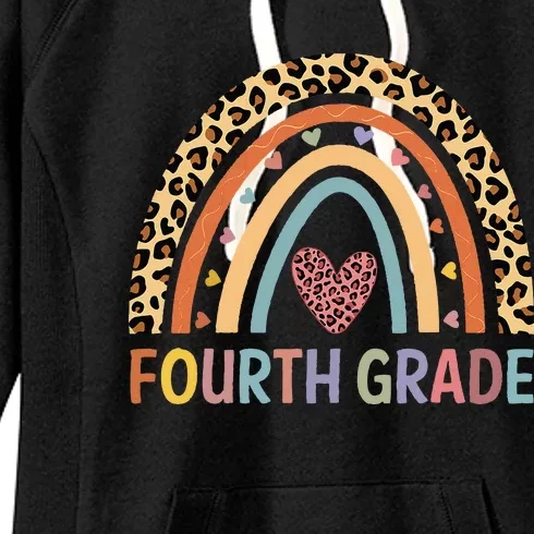 4th Grade Rainbow Teacher Team Fourth Grade squad Women's Fleece Hoodie