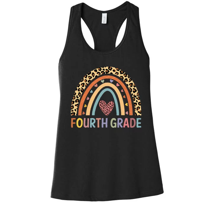 4th Grade Rainbow Teacher Team Fourth Grade squad Women's Racerback Tank