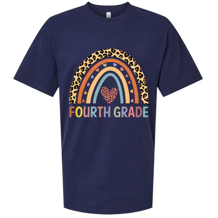 4th Grade Rainbow Teacher Team Fourth Grade Squad Sueded Cloud Jersey T-Shirt