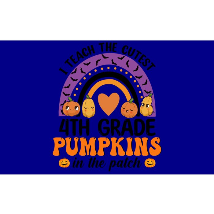 4Th Grade Rainbow I Teach The Cutest Pumpkins In The Patch Gift Bumper Sticker