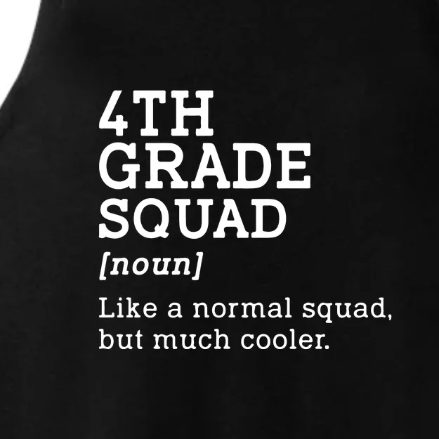 4th Grade Squad Back To School Gift Teacher Fourth Grade Team Gift Ladies Tri-Blend Wicking Tank