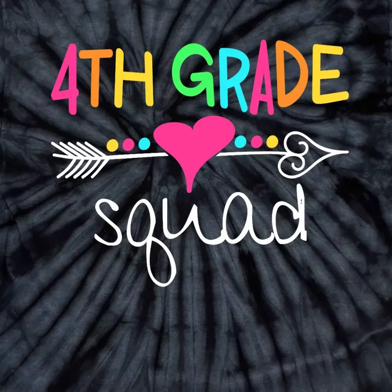 4th Grade Squad Fourth Teacher Student Team Back To School Tie-Dye T-Shirt