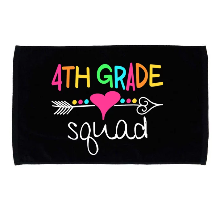 4th Grade Squad Fourth Teacher Student Team Back To School Microfiber Hand Towel