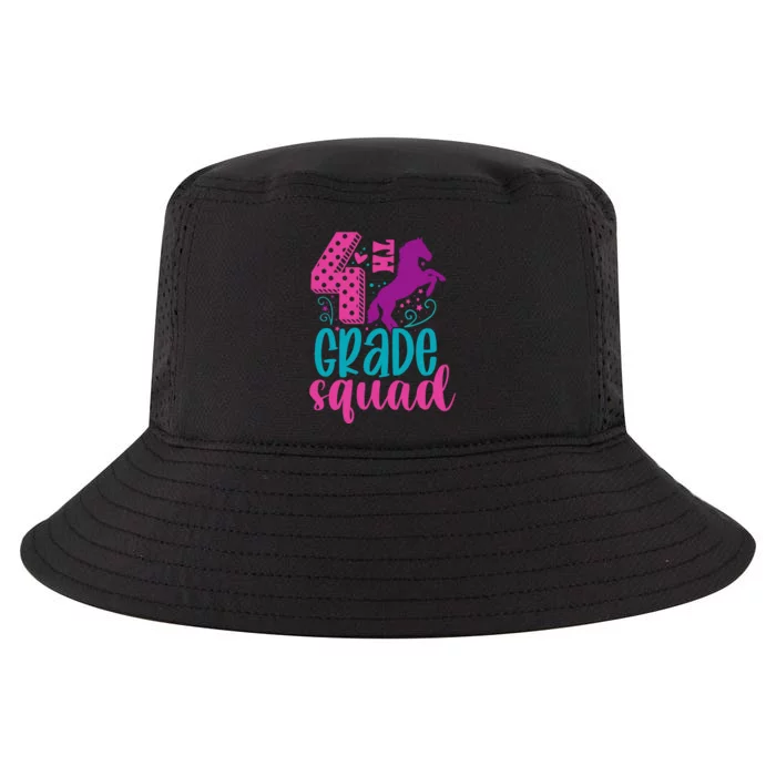 4th Grade Squad Back To School Teacher Fourth Grade Gift Cool Comfort Performance Bucket Hat