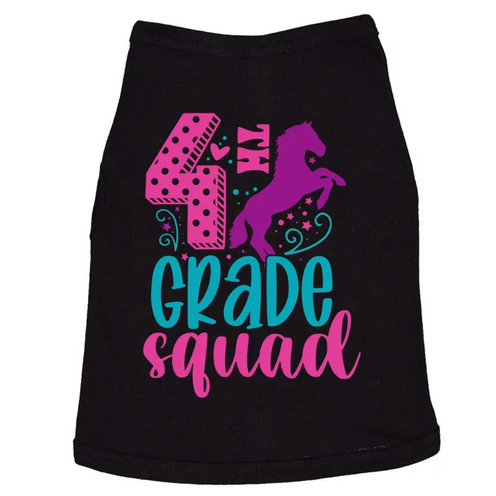 4th Grade Squad Back To School Teacher Fourth Grade Gift Doggie Tank