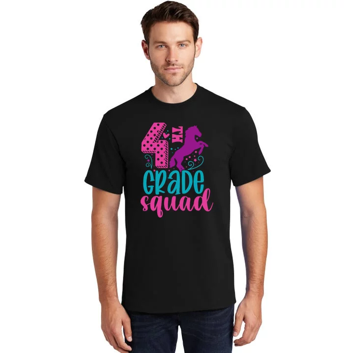 4th Grade Squad Back To School Teacher Fourth Grade Gift Tall T-Shirt