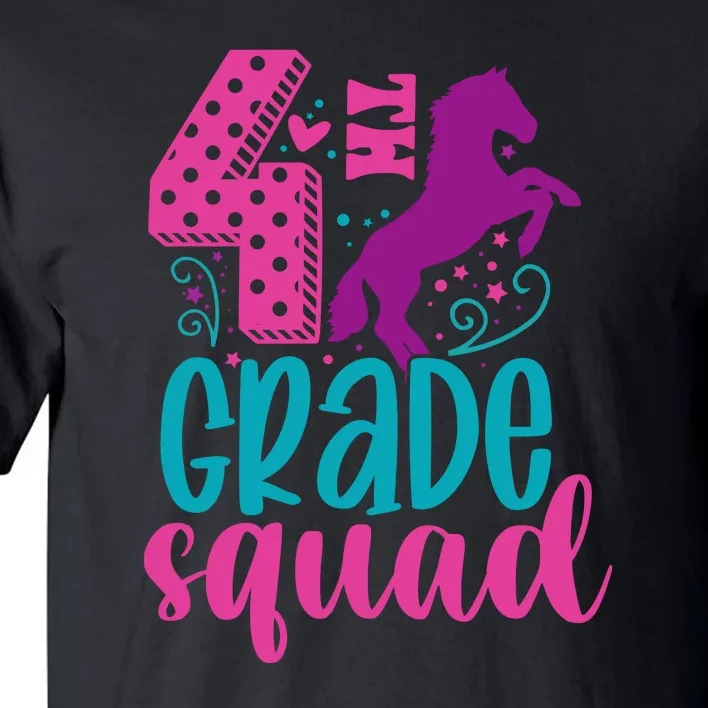 4th Grade Squad Back To School Teacher Fourth Grade Gift Tall T-Shirt