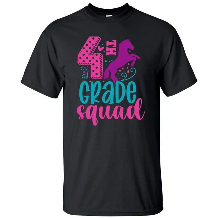 4th Grade Squad Back To School Teacher Fourth Grade Gift Tall T-Shirt