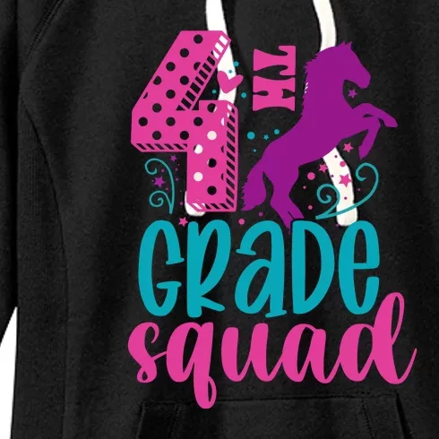 4th Grade Squad Back To School Teacher Fourth Grade Gift Women's Fleece Hoodie