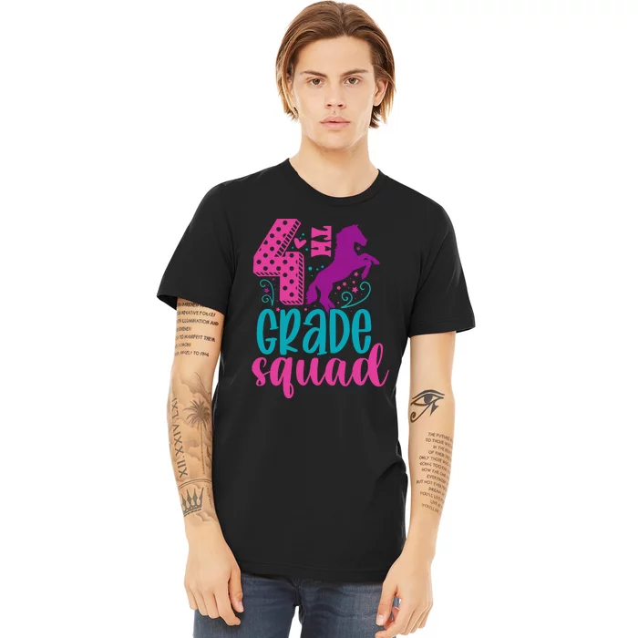 4th Grade Squad Back To School Teacher Fourth Grade Gift Premium T-Shirt