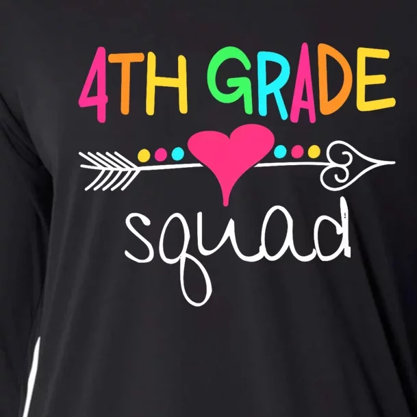 4th Grade Squad Fourth Teacher Student Team Back To School Cooling Performance Long Sleeve Crew