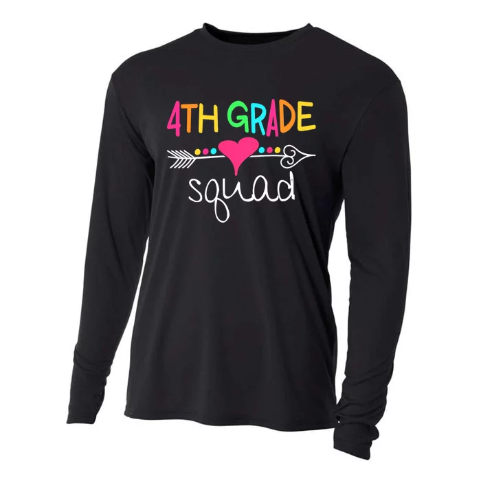 4th Grade Squad Fourth Teacher Student Team Back To School Cooling Performance Long Sleeve Crew