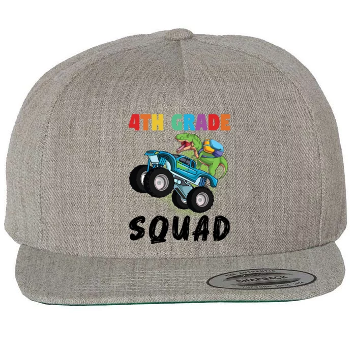 4Th Grade Squad Fourth Grade Graduation Meaningful Gift Wool Snapback Cap