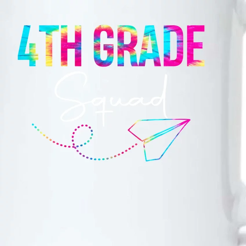 4Th Grade Squad Tie Dye Teacher Student Team Back To School Funny Gift Black Color Changing Mug