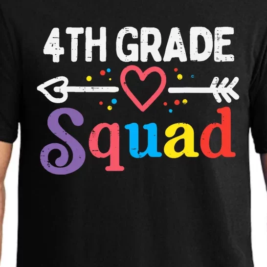 4th Grade Squad Fourth First Day Of School Boy Girl Teacher Pajama Set