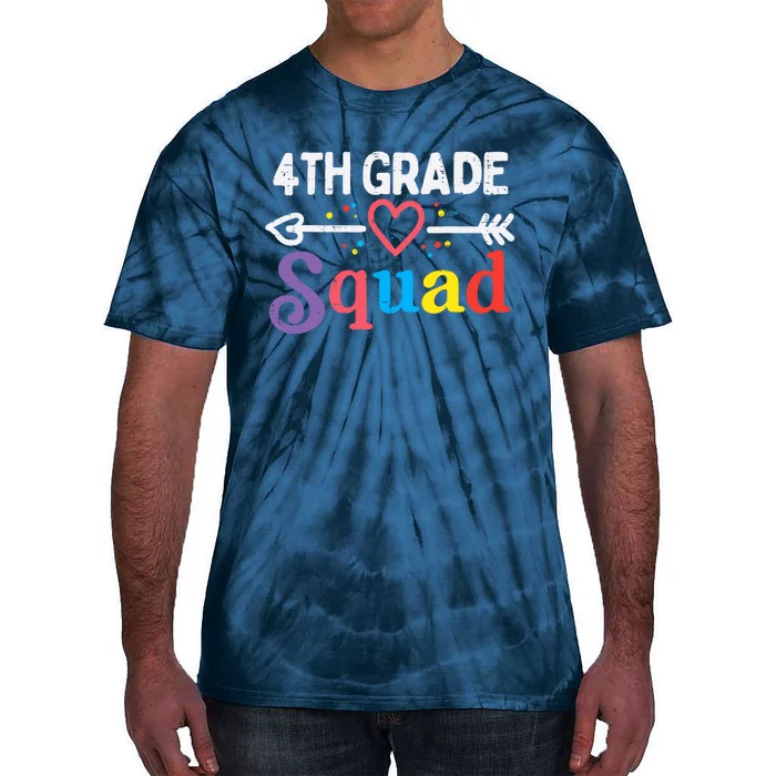 4th Grade Squad Fourth First Day Of School Boy Girl Teacher Tie-Dye T-Shirt