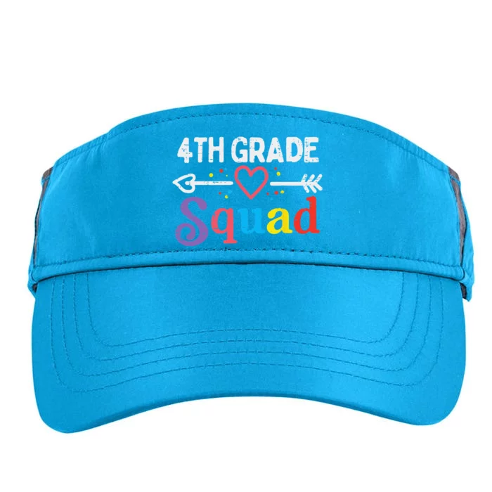 4th Grade Squad Fourth First Day Of School Teacher Adult Drive Performance Visor