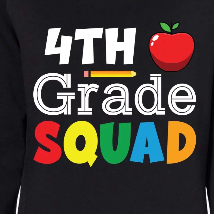 4th Grade Squad Back To School Womens California Wash Sweatshirt