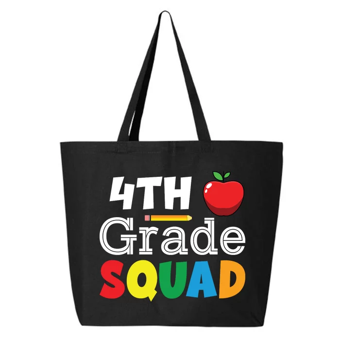 4th Grade Squad Back To School 25L Jumbo Tote