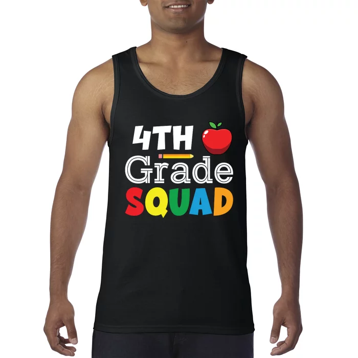 4th Grade Squad Back To School Tank Top