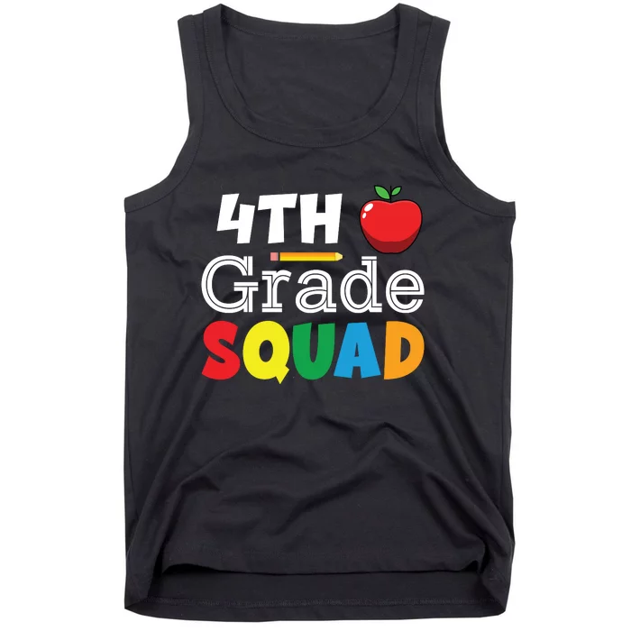 4th Grade Squad Back To School Tank Top