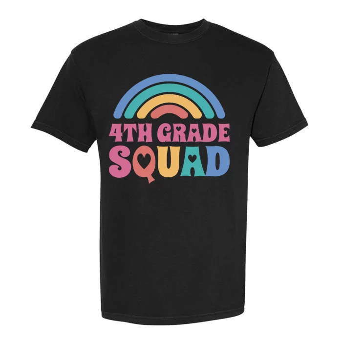 4th Grade Squad Rainbow Garment-Dyed Heavyweight T-Shirt